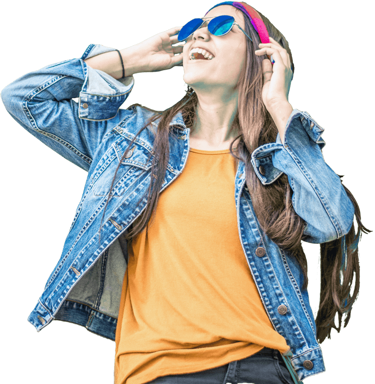 Contact Us Smiling Girl